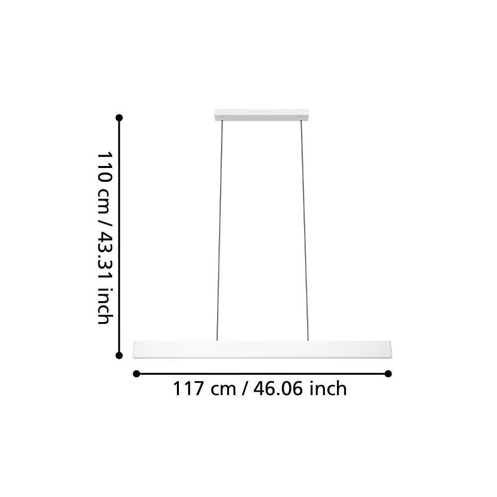 Eglo 900879 "ANDREAS-Z" 110 Cm Yüksekliğinde Çelik Gri Sarkıt Avize RGB