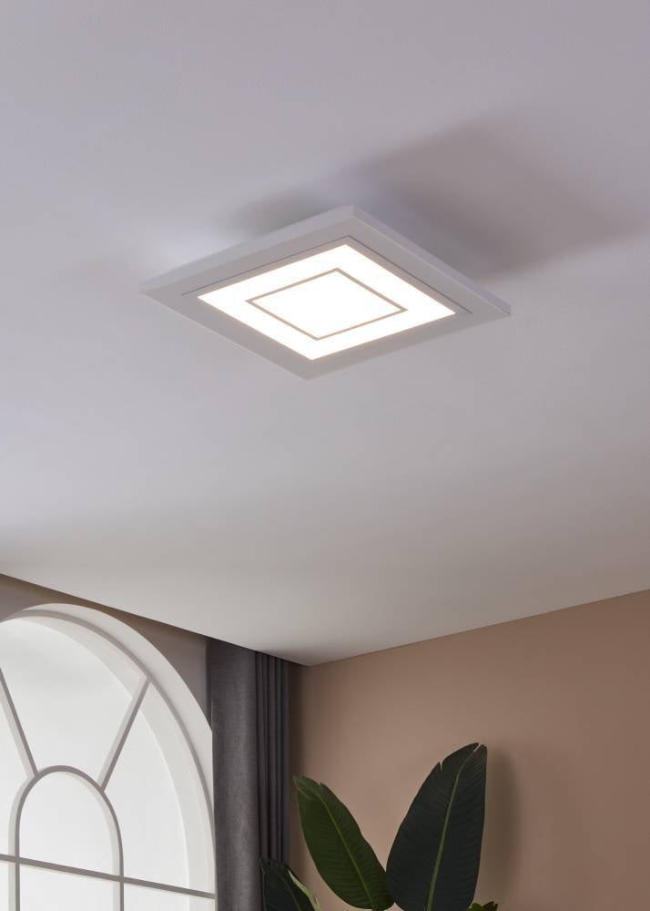 Eglo 900959 "ALBARCA" 43,8 Cm Uzunluğunda 43,8 Cm Genişliğinde Alüminyum, Çelik Beyaz Led Panel RGB