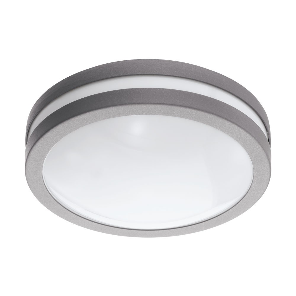 Eglo 97299 "LOCANA-C" Galvanize Çelik Gümüş Dış Mekan Bahçe Aydınlatması Tavan Duvar Armatürü Ip44