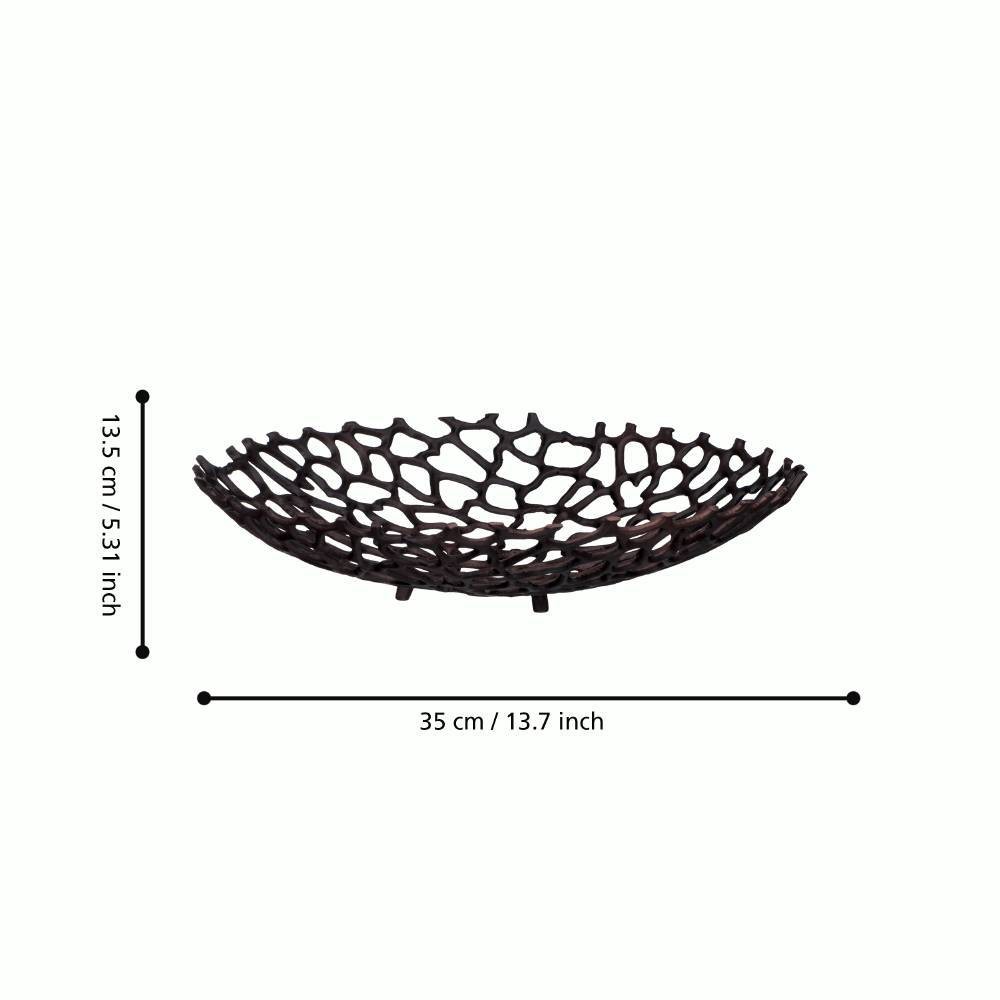 Eglo 429658 "KIMITSU" 38 Cm Çapında Dekoratif Kahverengi Kase