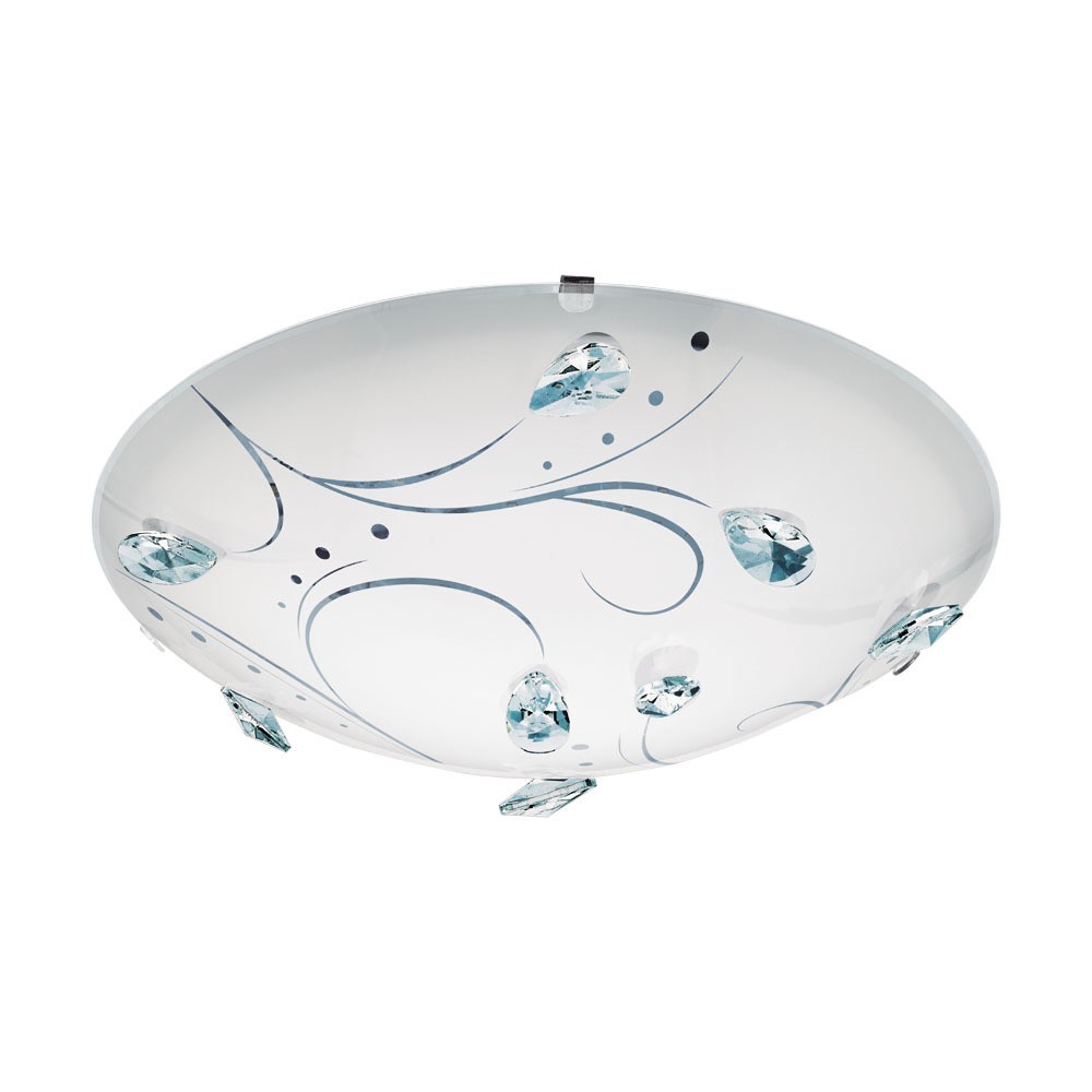 Eglo 95689 "SORRENTA 1" 31,5 Cm Çapında Çelik Beyaz Duvar Tavan Armatürü