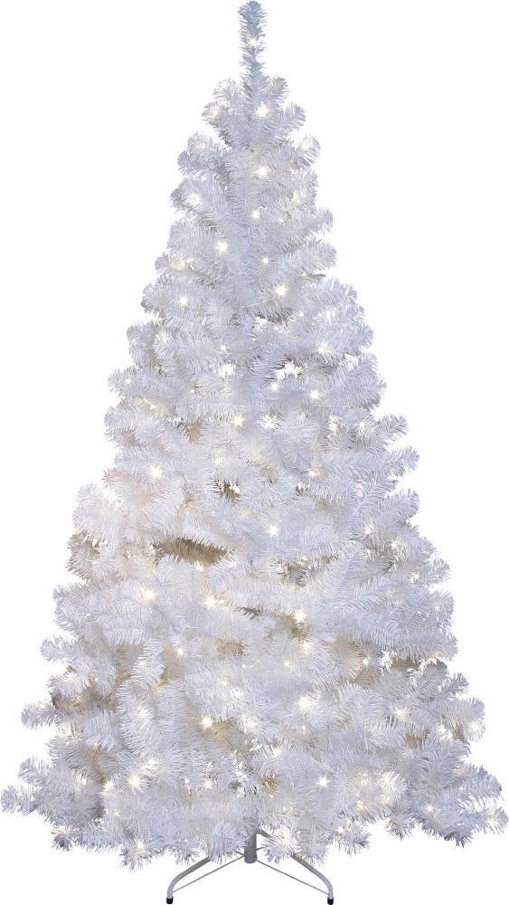 Eglo 608-12 "OTTAWA" 260 Ledli Dekoratif Yılbaşı Işıklı Beyaz Çam Ağacı 210Cm Yüksekliğinde 120Cm Çapında