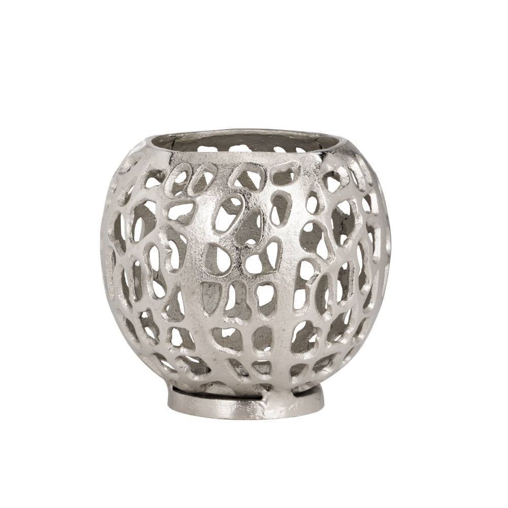 Eglo 422348 "KIMITSU" 14 Cm Yüksekliğinde Nikel Dekoratif Mumluk