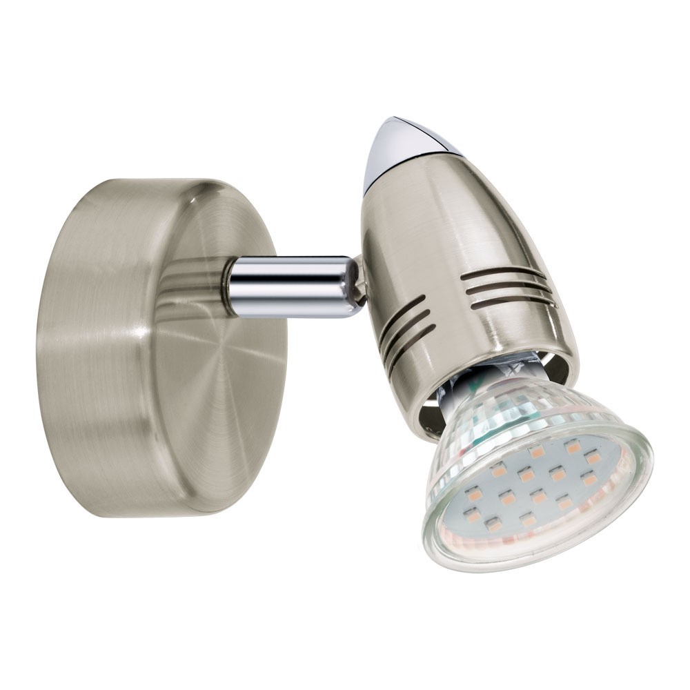 Eglo 92641 "MAGNUM-LED" 1X2,8W Çelik Nikel Mat, Krom Sıva Üstü Spot