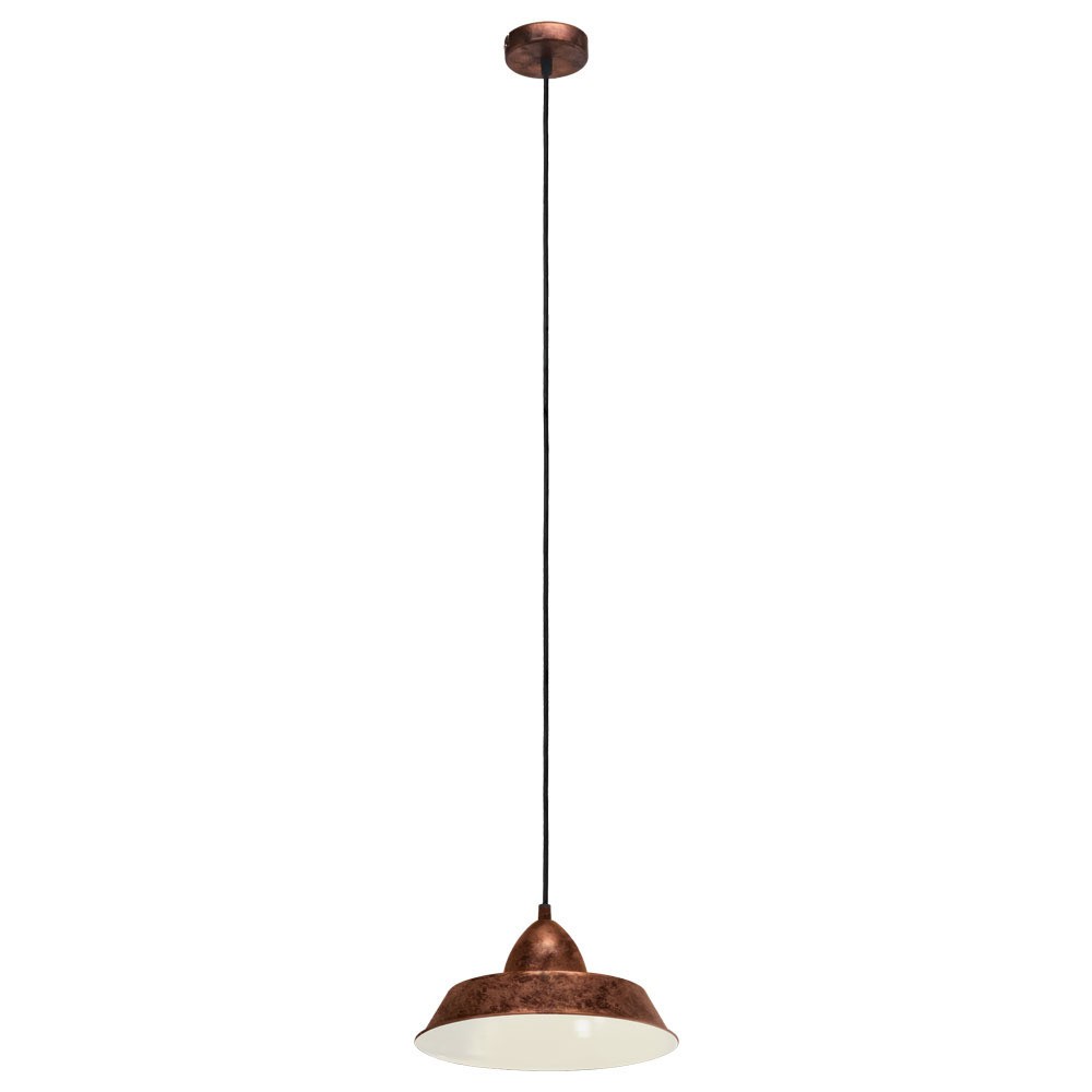 Eglo 49243 "AUCKLAND" 110 Cm Yüksekliğinde Çelik Antik Bakır Rengi Sarkıt Avize