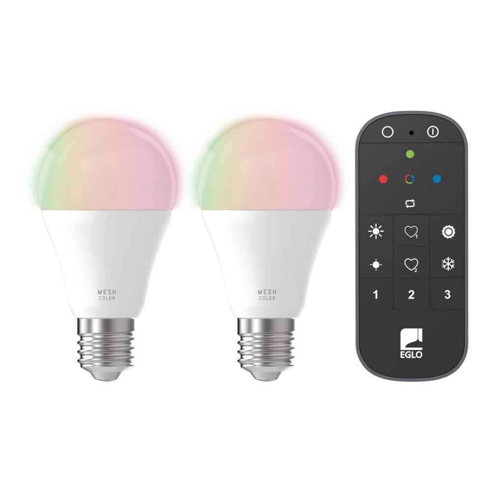 Eglo 110311 E27-Led-A60 Ampul 2X9W Opal 2700-6500K 806 Lümen 2’Li Paket RGB