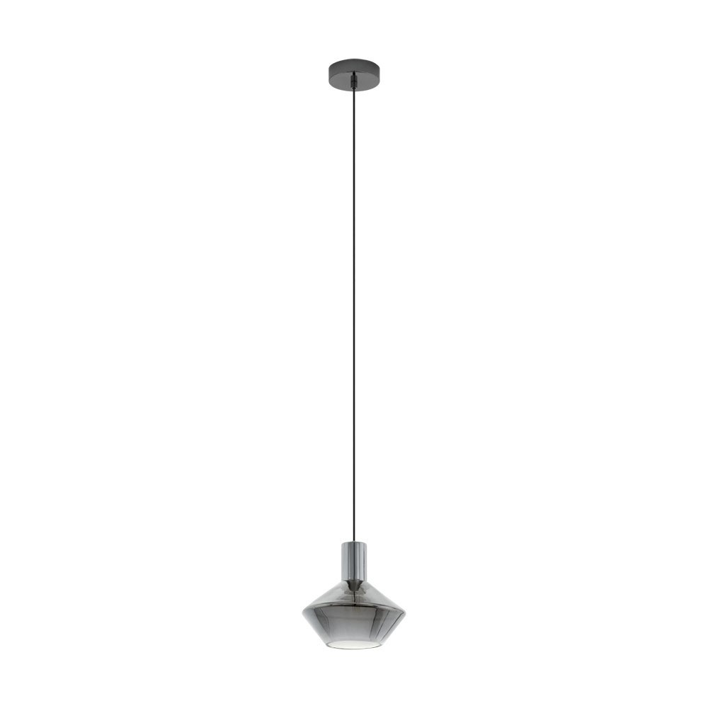 Eglo 97423 "PONZANO" 110 Cm Yüksekliğinde Çelik Nikel Nero Sarkıt Avize