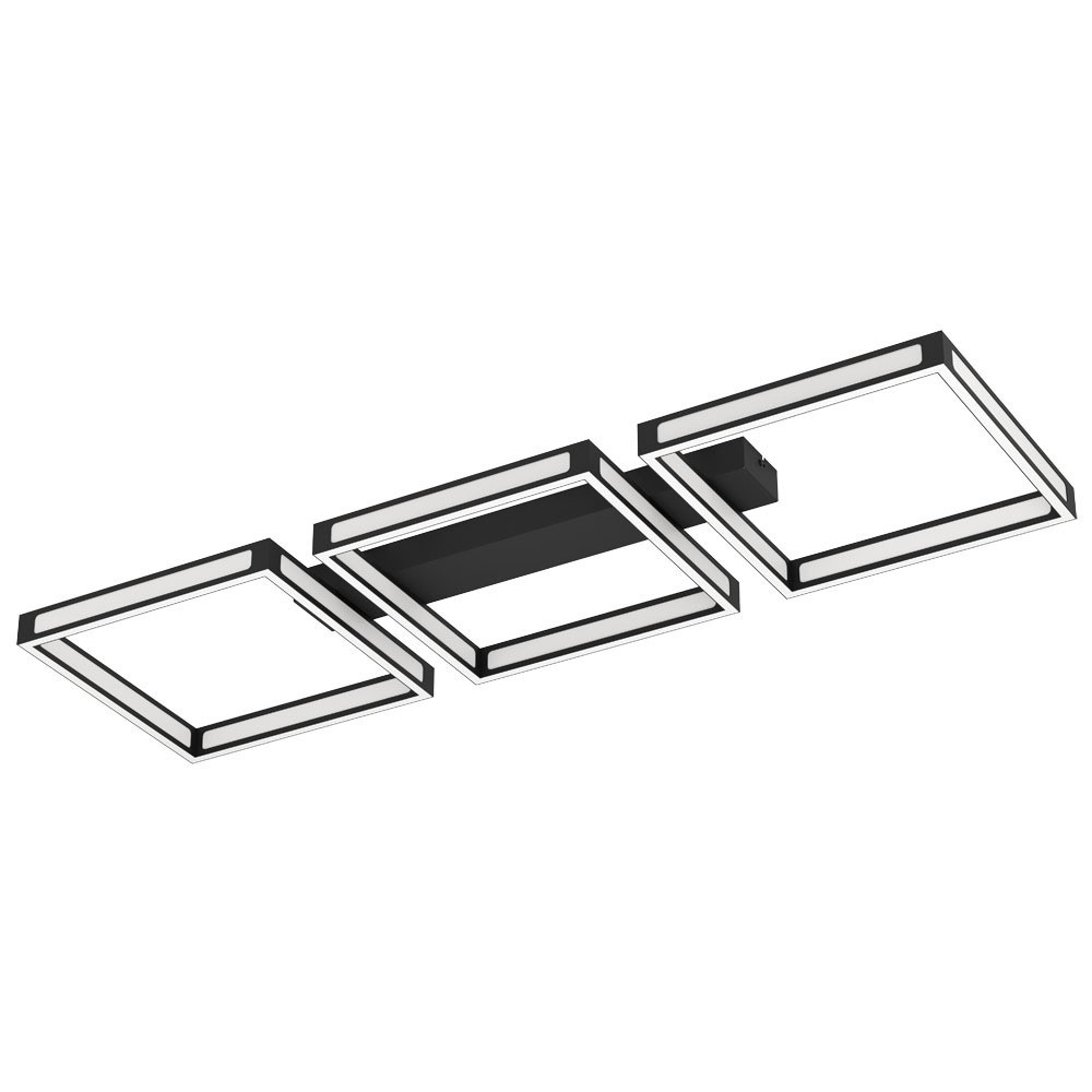 Eglo 99789 İç Mekan " Altaflor " Siyah Renk Dökme Çelik Tavan Aydınlatması Ip20 Led Max: 12X2,8W En: 100 Cm