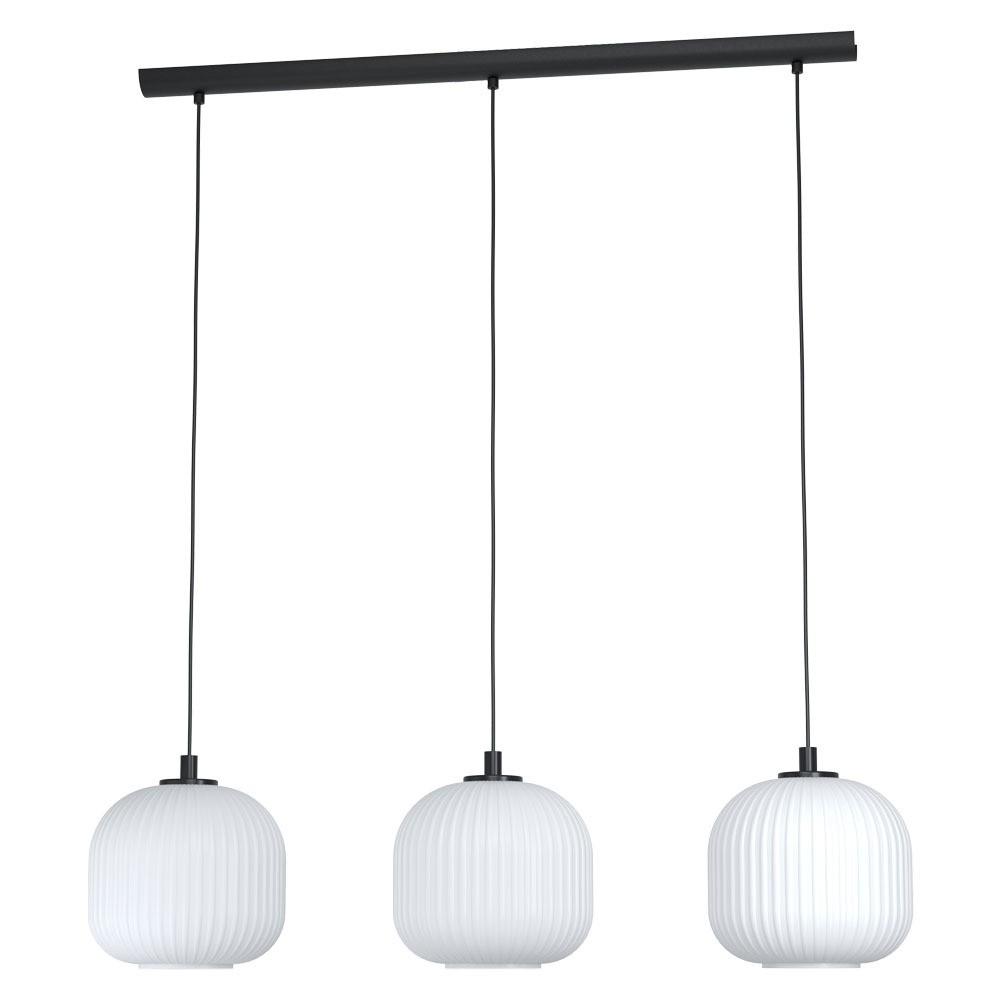 Eglo 99367 "MANTUNALLE" 110 Cm Yüksekliğinde Çelik Siyah Sarkıt Avize