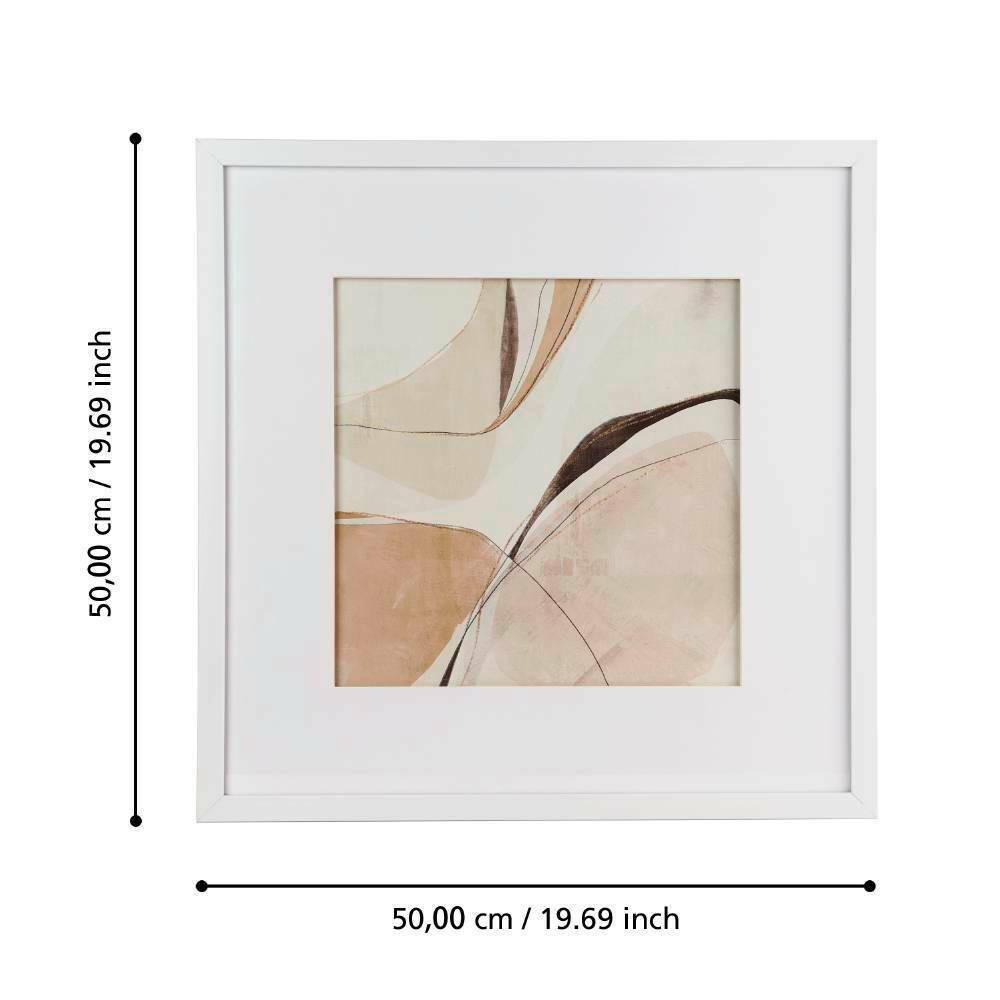 Eglo 423063 "ROBERVAL" 50 Cm Yüksekliğinde 50 Cm Uzunluğunda Dekoratif Duvar Tablo Resim