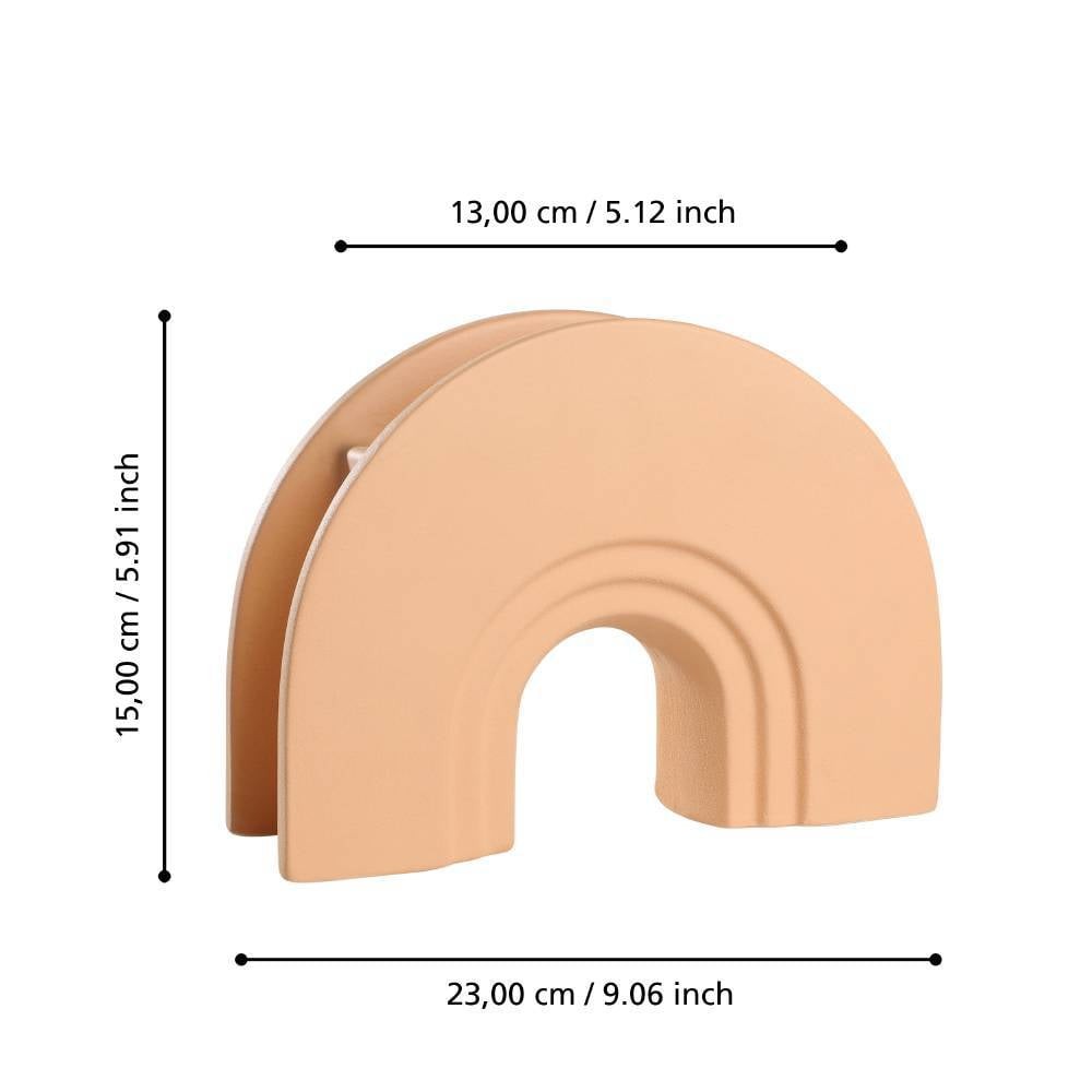 Eglo 421032 "IZUMO" 15 Cm Yüksekliğinde Turuncu Seramik Vazo