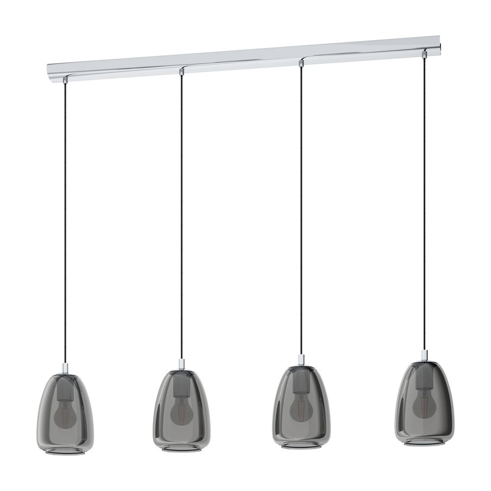 Eglo 98616 "ALOBRASE" 110 Cm Yüksekliğinde Çelik Krom Sarkıt Avize
