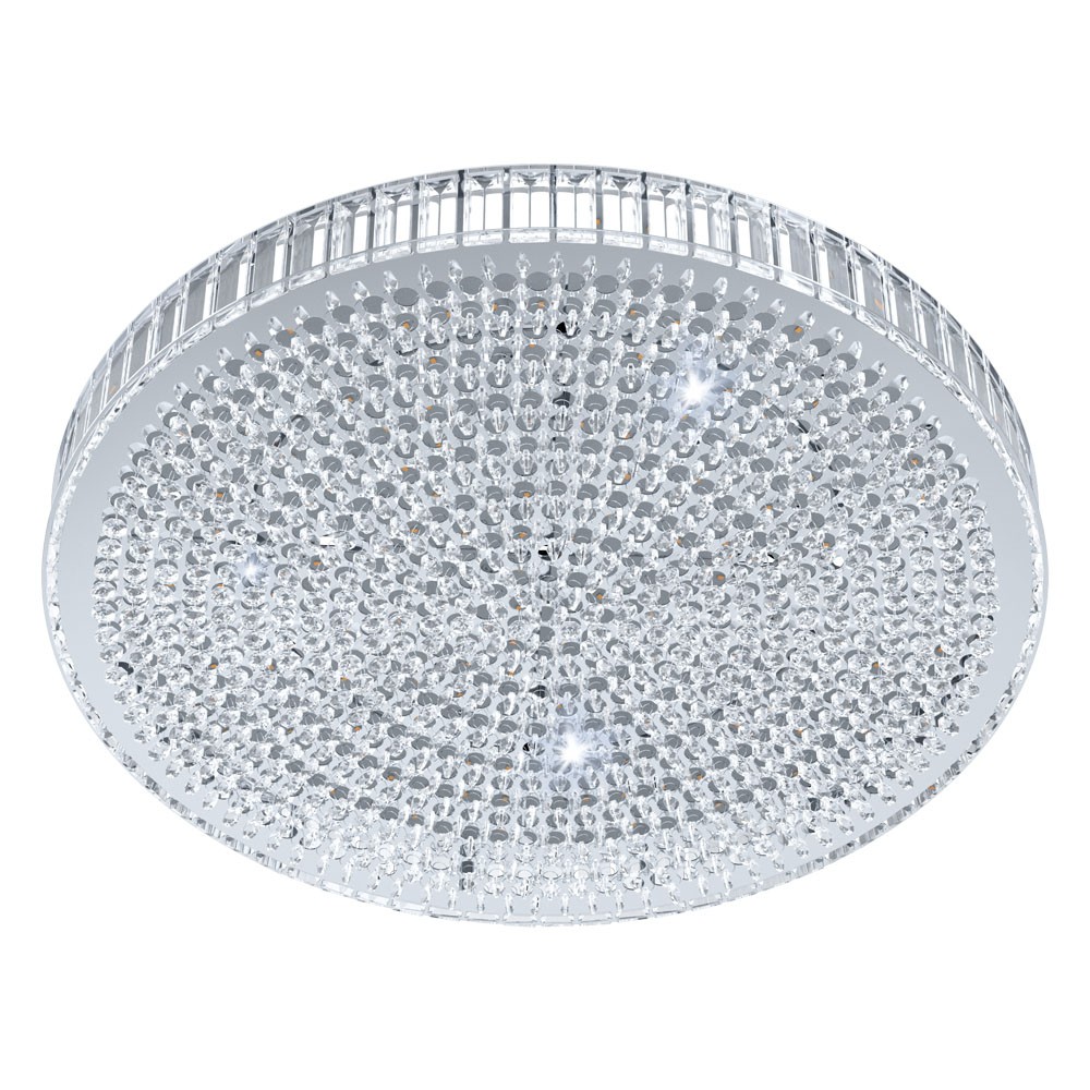 Eglo 39746 "BALPARDA" 41 Cm Çapında Çelik Krom Tavan Armatürü