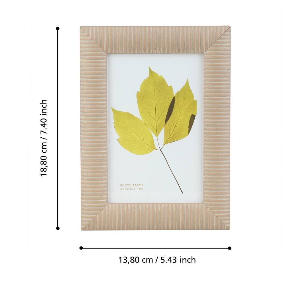 Eglo 423104 "CHENOR" 18,8 Cm Yüksekliğinde 13,8 Cm Uzunluğunda Plastik, Cam Bej Resim Çerçevesi