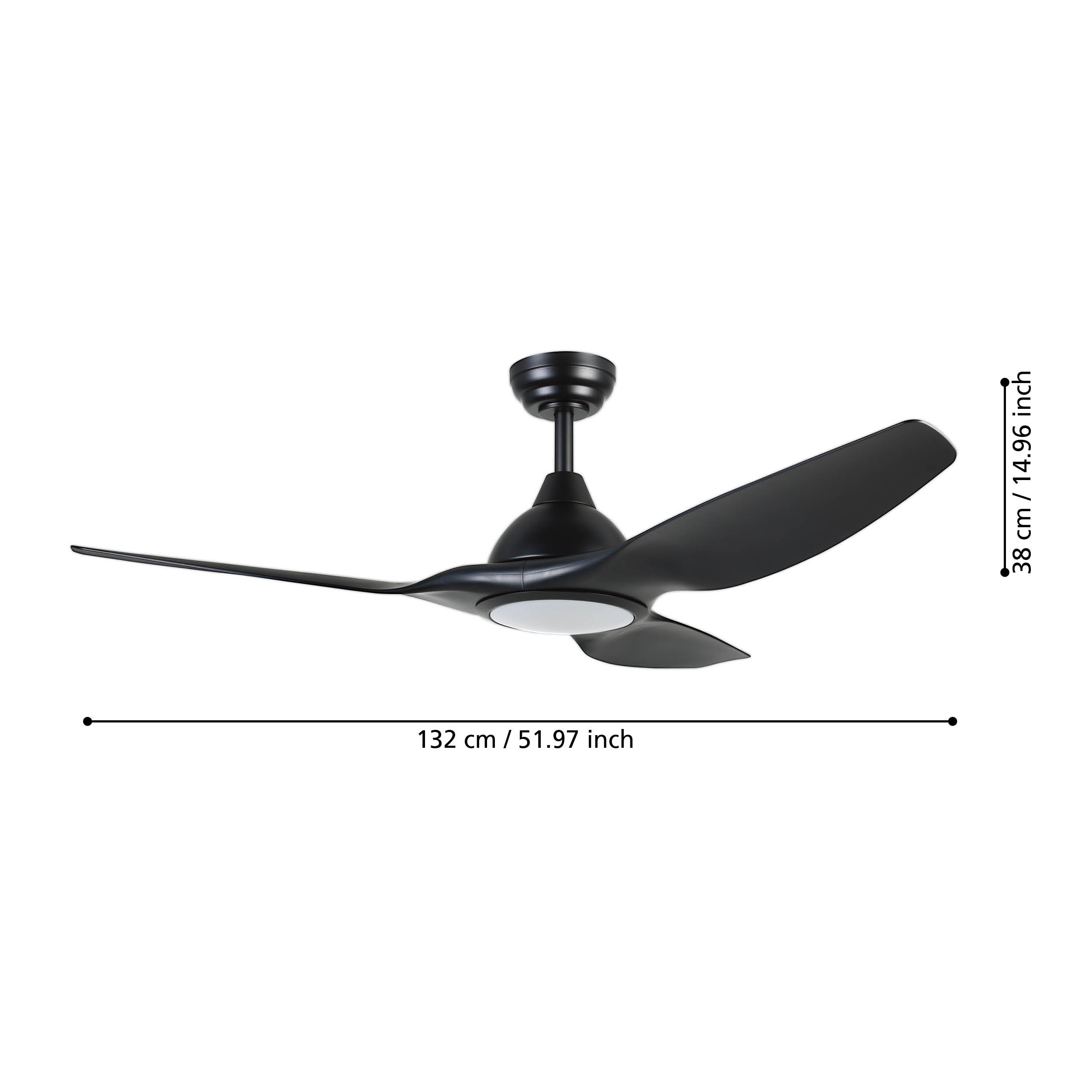 Eglo 35127 "TUNITAS" 132 Cm Çapında Çelik Tavan Vantilatörü Dc Motor
