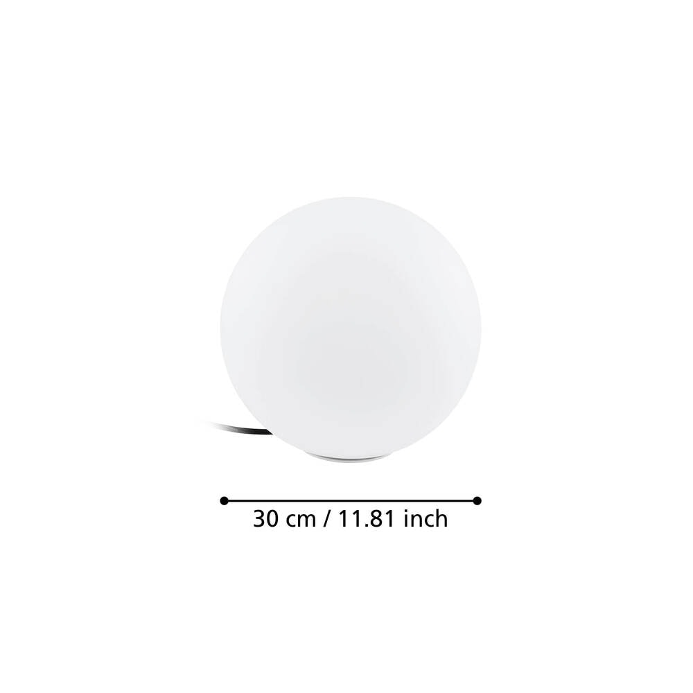 Eglo 56147 "MONTEROLO-C" 30 Cm Çapında Plastik Dış Mekan Bahçe Aydınlatması Zemin Aydınlatması Ip65