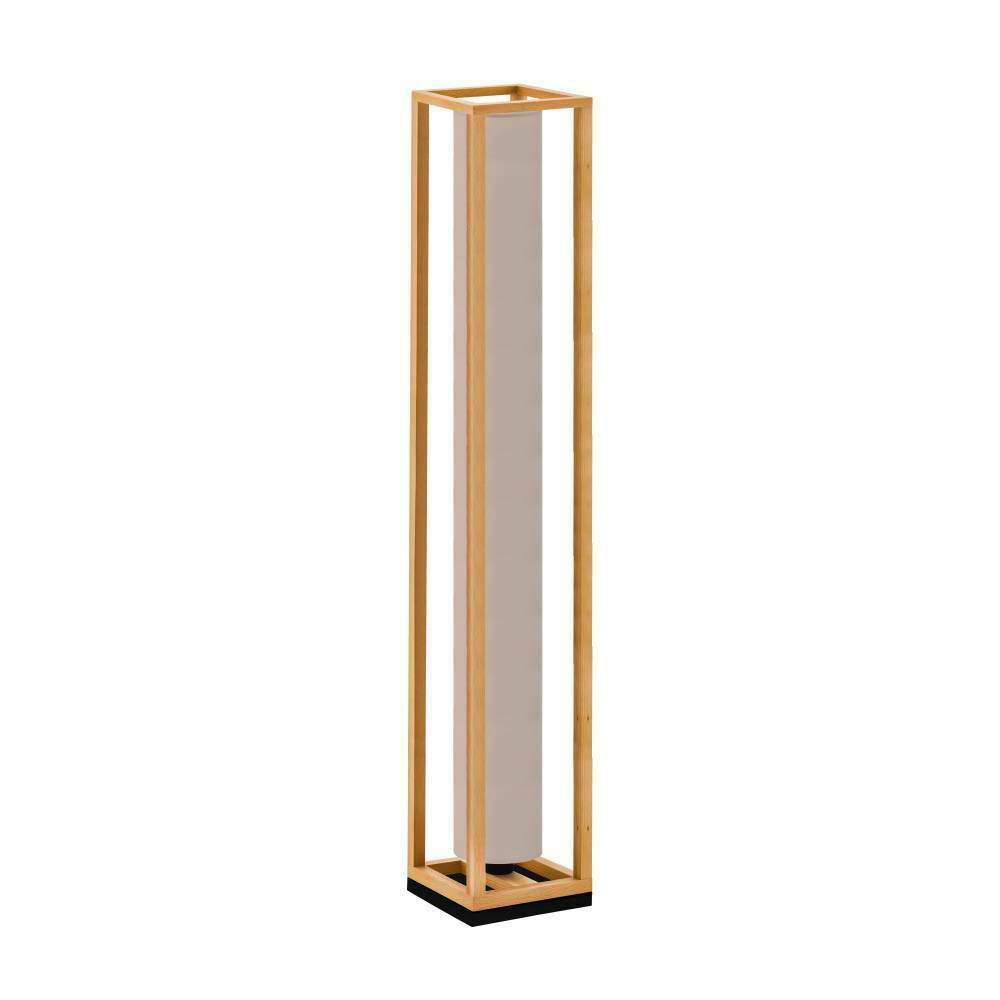 Eglo 390111 "GRANADOS" 140 Cm Yüksekliğinde Çelik, Ahşap Köşe Lambası Lambader