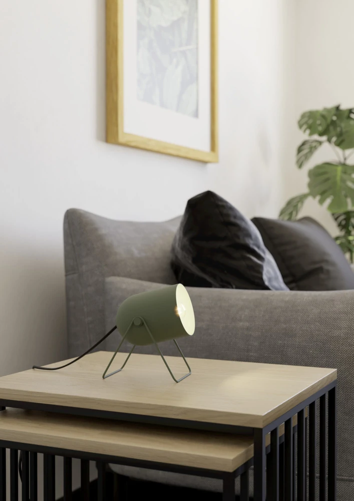 Eglo 44136 "TILSTON" 14.5 Cm Yüksekliğinde Yeşil Çelik Masa Lambası