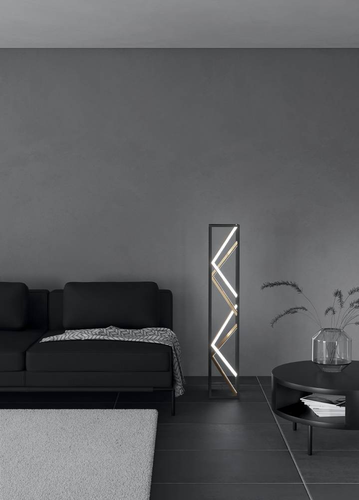 Eglo 390419 "PENELA" 116 Cm Yüksekliğinde Alüminyum, Çelik Köşe Lambası Lambader