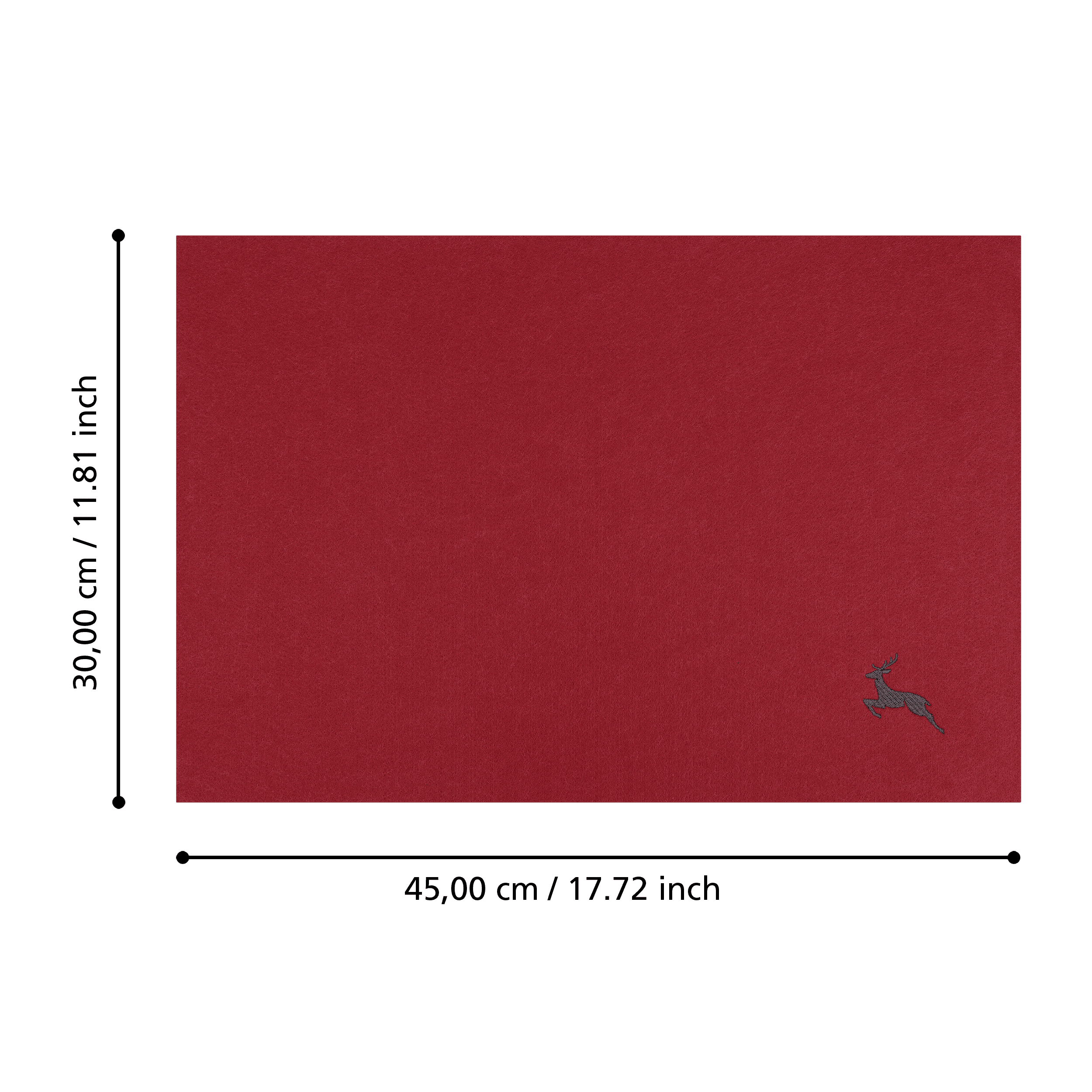 Eglo 420147 "LAKANDAVA" 45X30Cm Polyester Kırmızı Geyik Amerikan Servisi