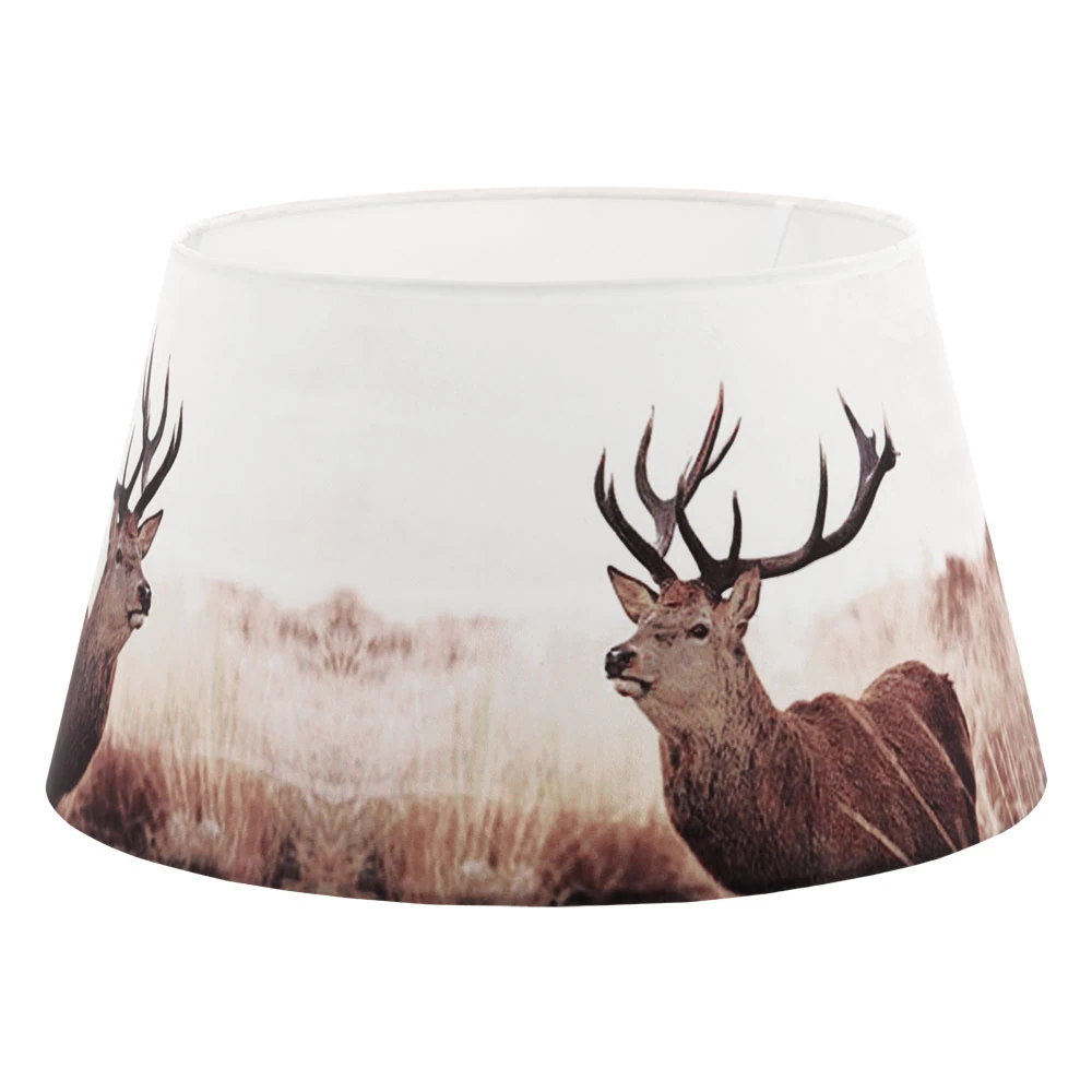 Eglo 49862 Tekstil Kumaş Motifli Geyik E27 Abajur Ve Masa Lambası Şapkası