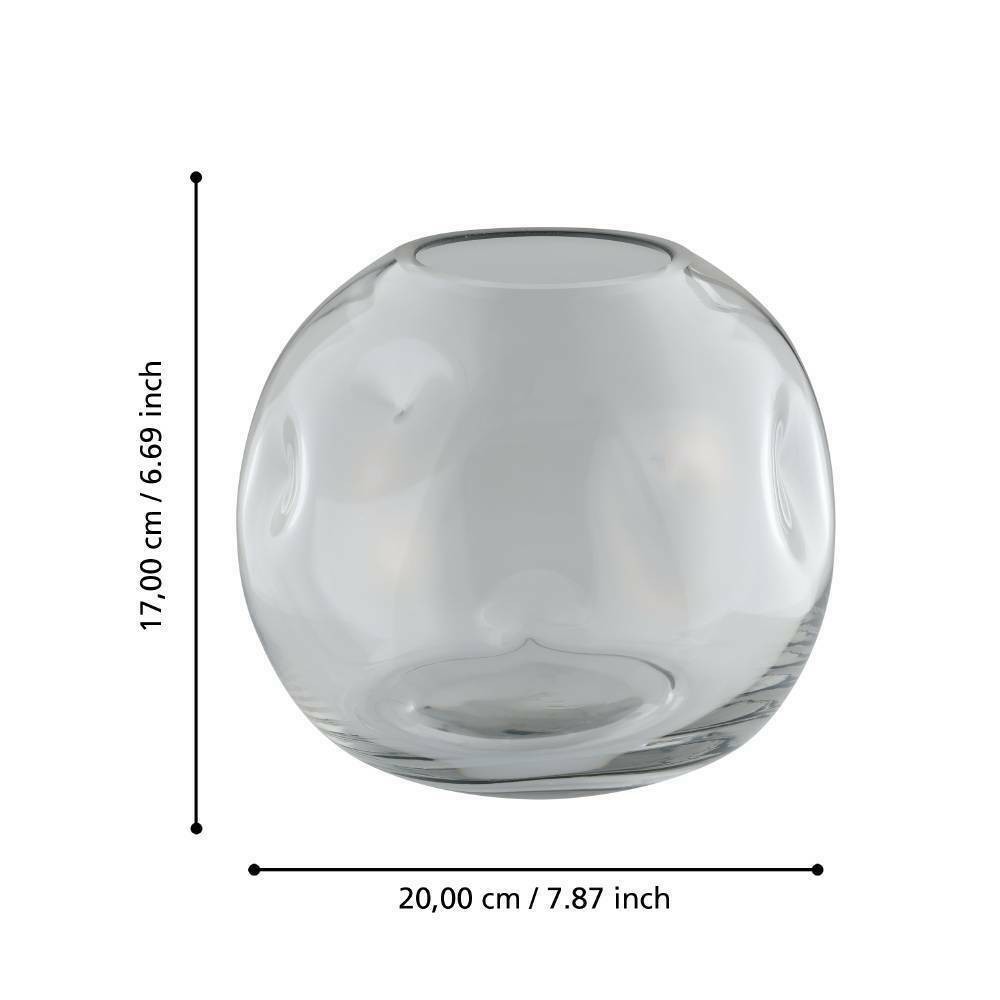Eglo 421241 "MAROSAVA" 17 Cm Yüksekliğinde Şeffaf Cam Vazo