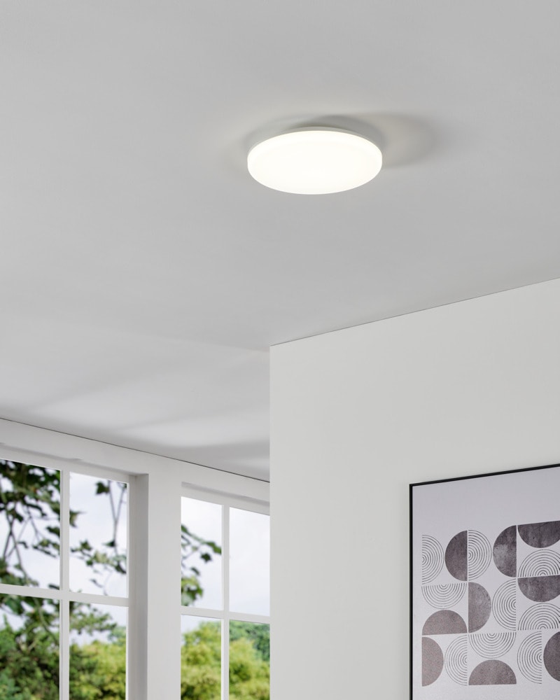 Eglo 901532 "CASTAGNETO" 31 Cm Çapında Beyaz Plastik Led Panel Ip54