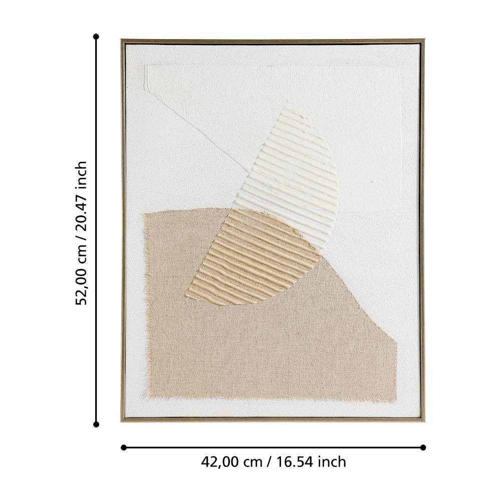 Eglo 423106 "MENTAKAB" 52 Cm Yüksekliğinde 42 Cm Uzunluğunda Dekoratif Duvar Tablo Resim