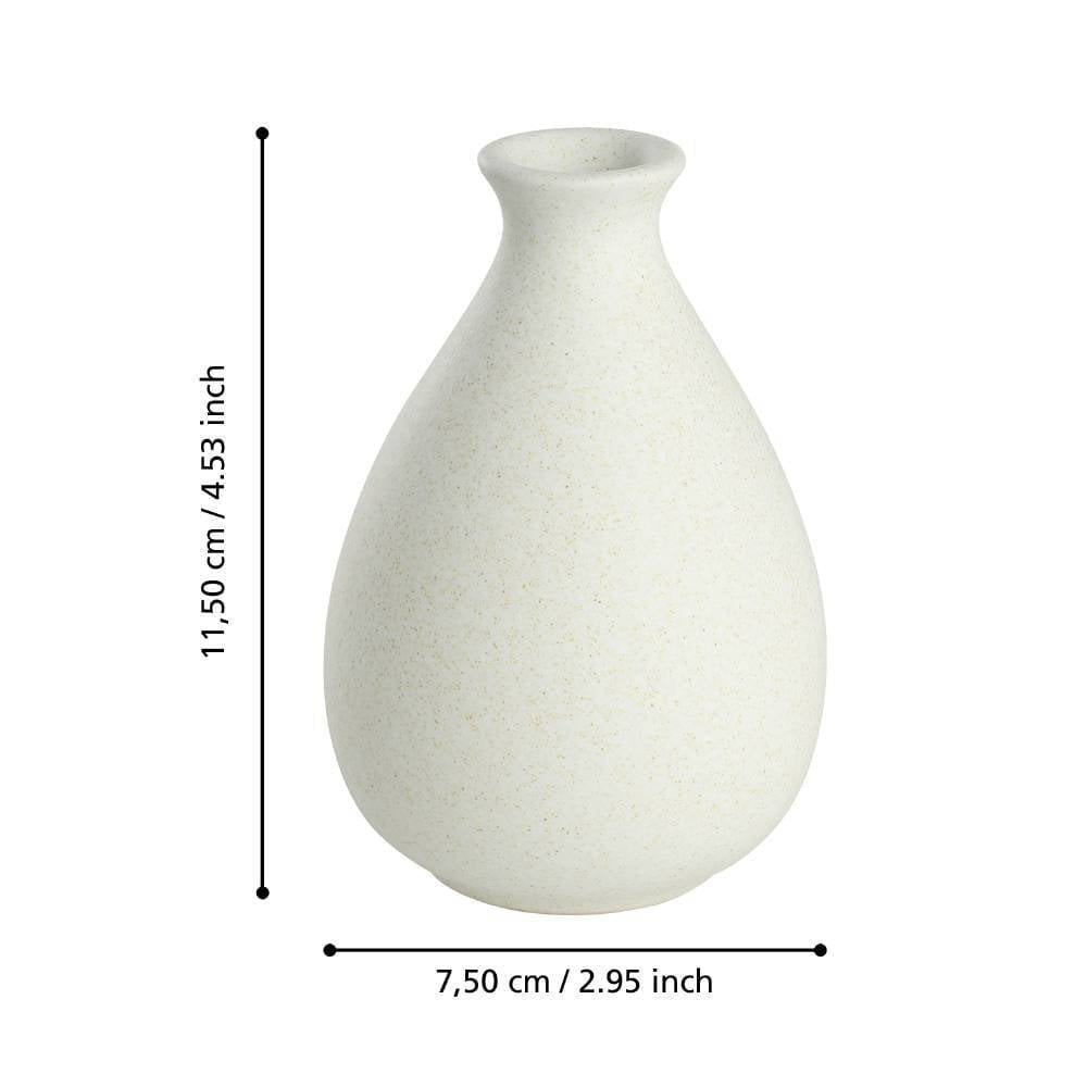 Eglo 421257 "ANKARAMY" 11,5 Cm Yüksekliğinde Bej Seramik Vazo