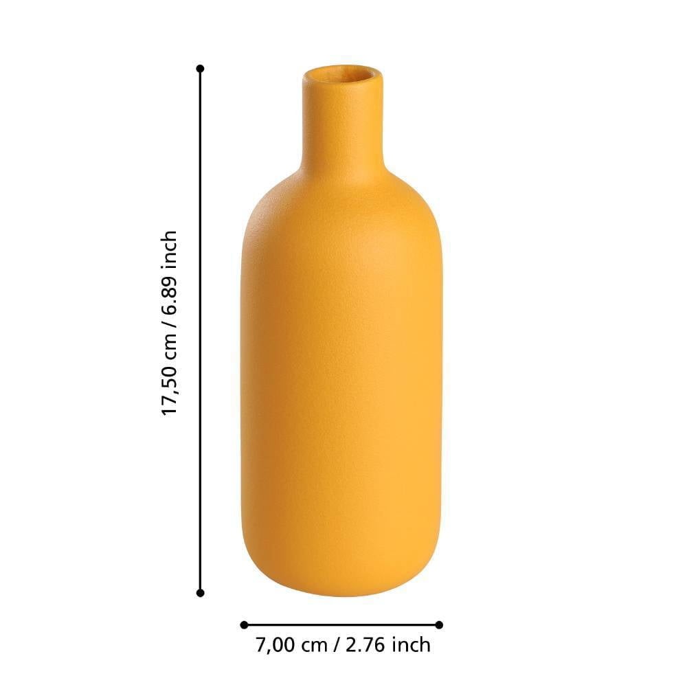 Eglo 421254 "ANJABE" 17,5 Cm Yüksekliğinde Sarı Seramik Vazo