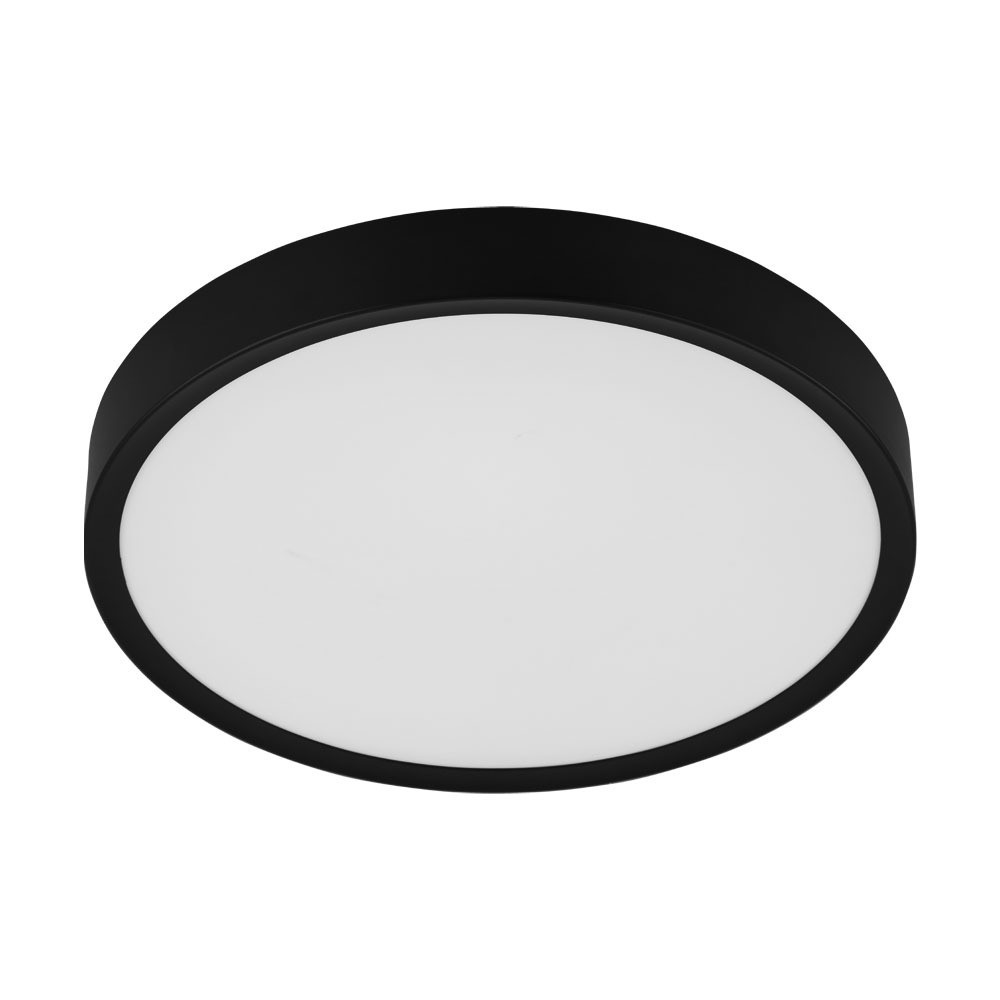Eglo 98604 "MUSURITA" 44 Cm Çapında Plastik, Çelik Siyah Tavan Armatürü
