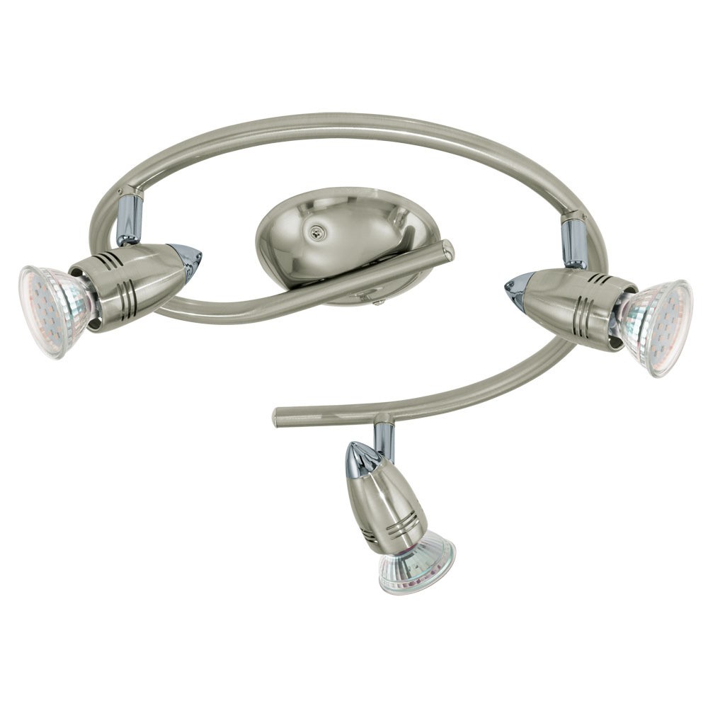 Eglo 92643 "MAGNUM-LED" 3X2,8W Çelik Nikel Mat, Krom Sıva Üstü Spot
