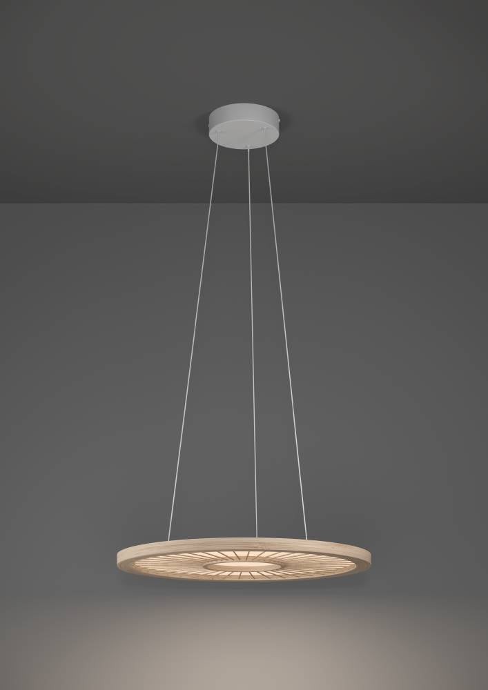 Eglo 390297 "DEHESA" 150 Cm Yüksekliğinde Alüminyum, Çelik Beyaz Sarkıt Avize