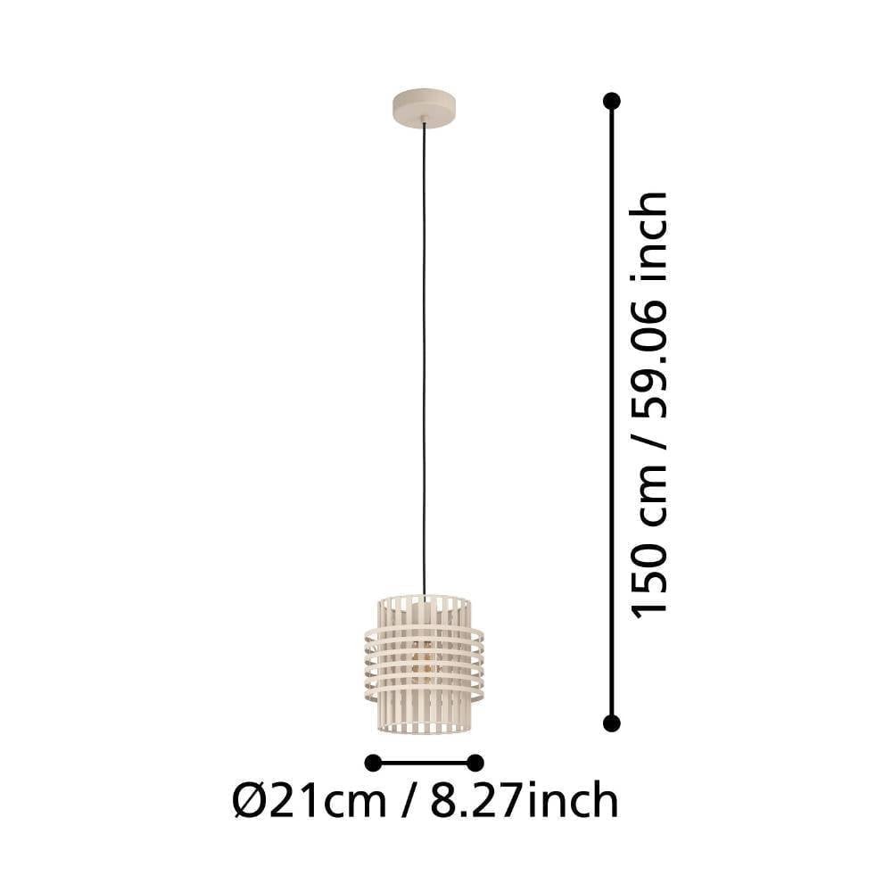Eglo 390146 "OLTAMAR" 21 Cm Çapında Çelik Kum Rengi Sarkıt Avize