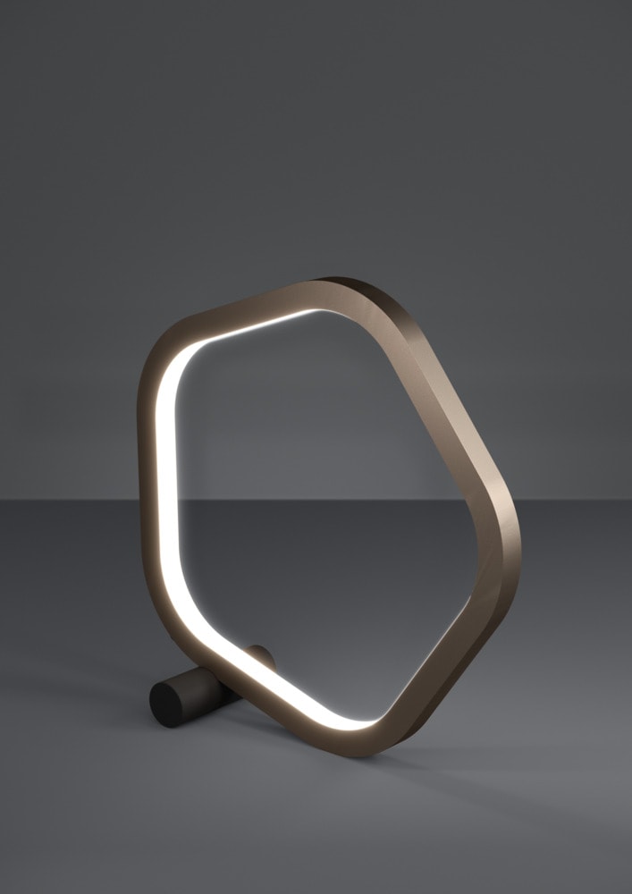Eglo 390508 "ESTRELLA" 29 Cm Yüksekliğinde Bronz Siyah Çelik Masa Lambası