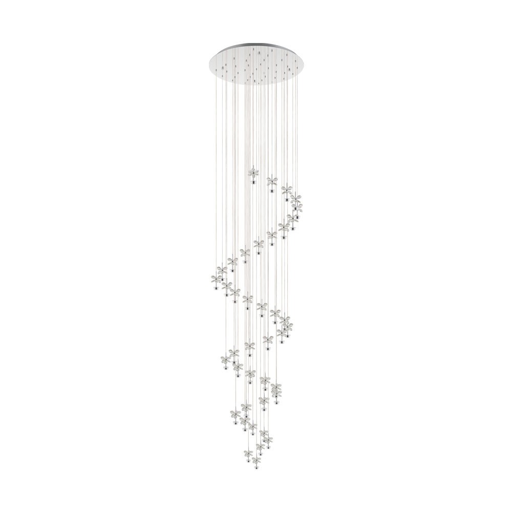 Eglo 39545 "PIANOPOLI 1" 334 Cm Yüksekliğinde Çelik Krom Sarkıt Avize