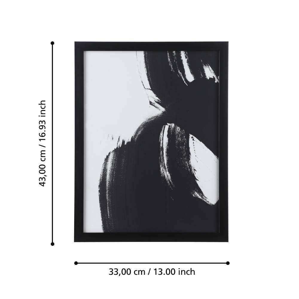 Eglo 423022 "ROBERVAL" 53 Cm Yüksekliğinde 43 Cm Uzunluğunda Dekoratif Duvar Tablo Resim 2'Li Set