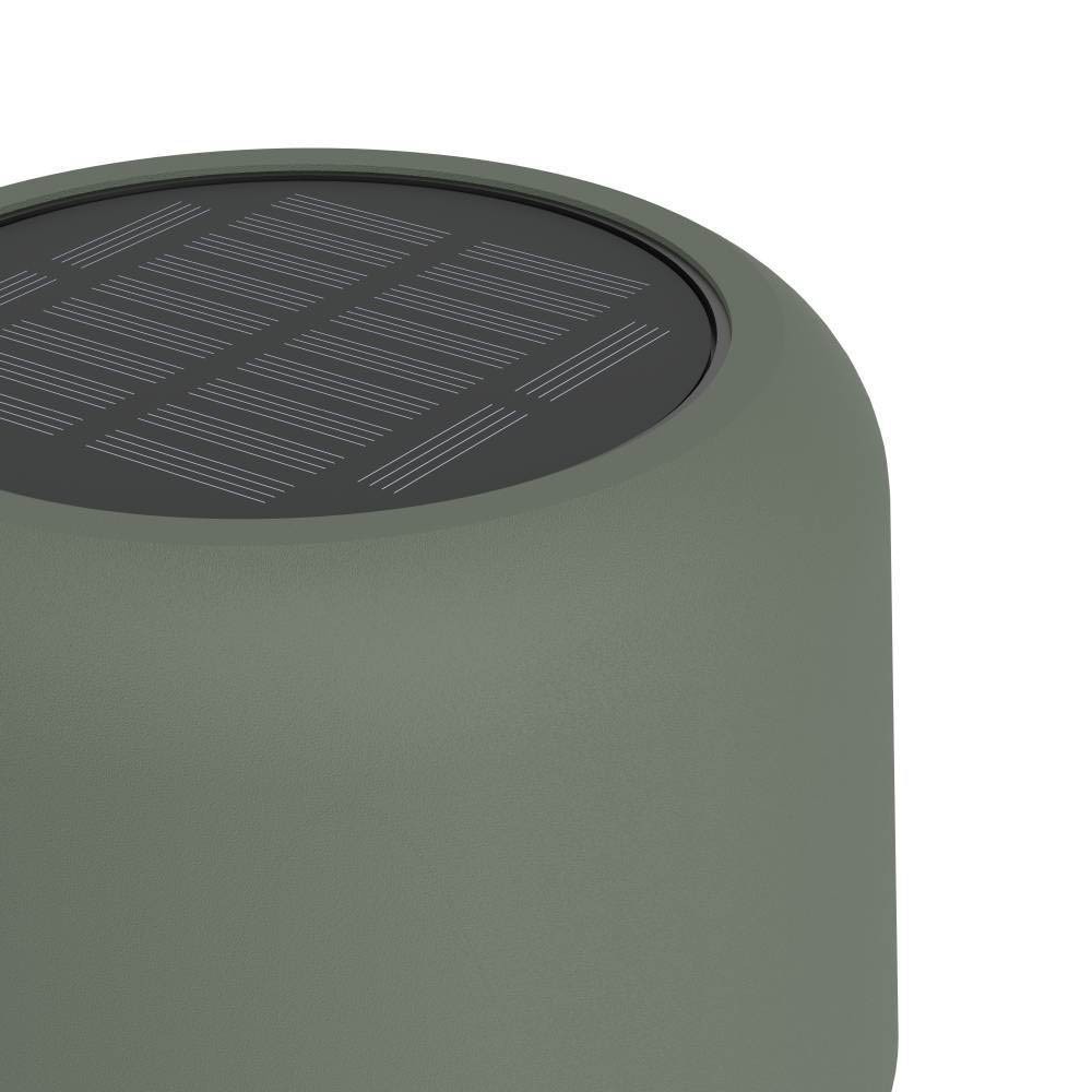 Eglo 901895 "ROCCANOVA-L" 120 Cm Yüksekliğinde Yeşil Çelik Güneş Enerjili Dokunmatik Lambader Bahçe Aydınlatması Solar Aydınlatma Ip44