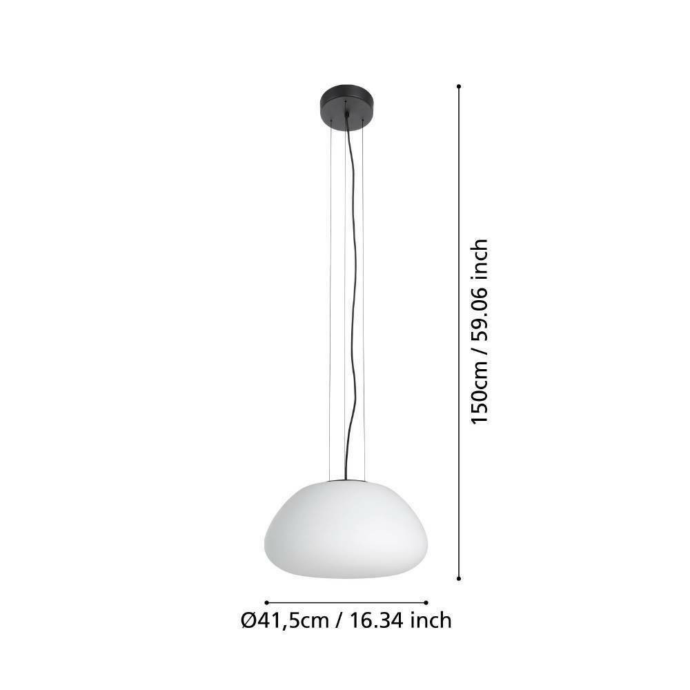 Eglo 390201 "BALMES" 150 Cm Yüksekliğinde Çelik Siyah Sarkıt Avize