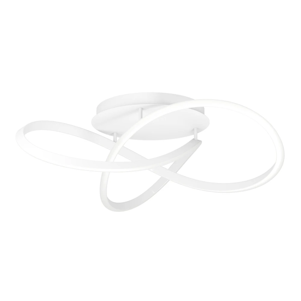 Eglo 390526 "RIAZA" 83 Cm Çapında Beyaz Alüminyum, Çelik Tavan Armatürü