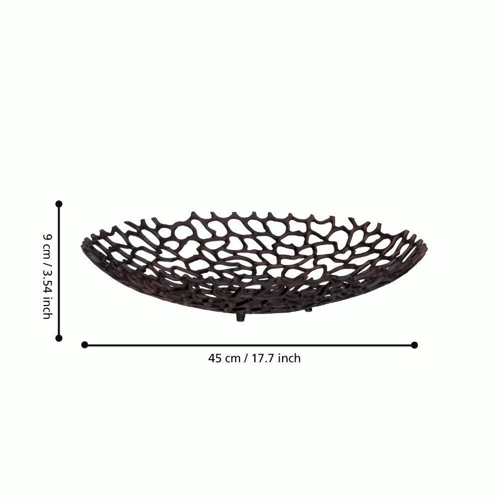 Eglo 429659 "KIMITSU" 45 Cm Çapında Dekoratif Kahverengi Kase