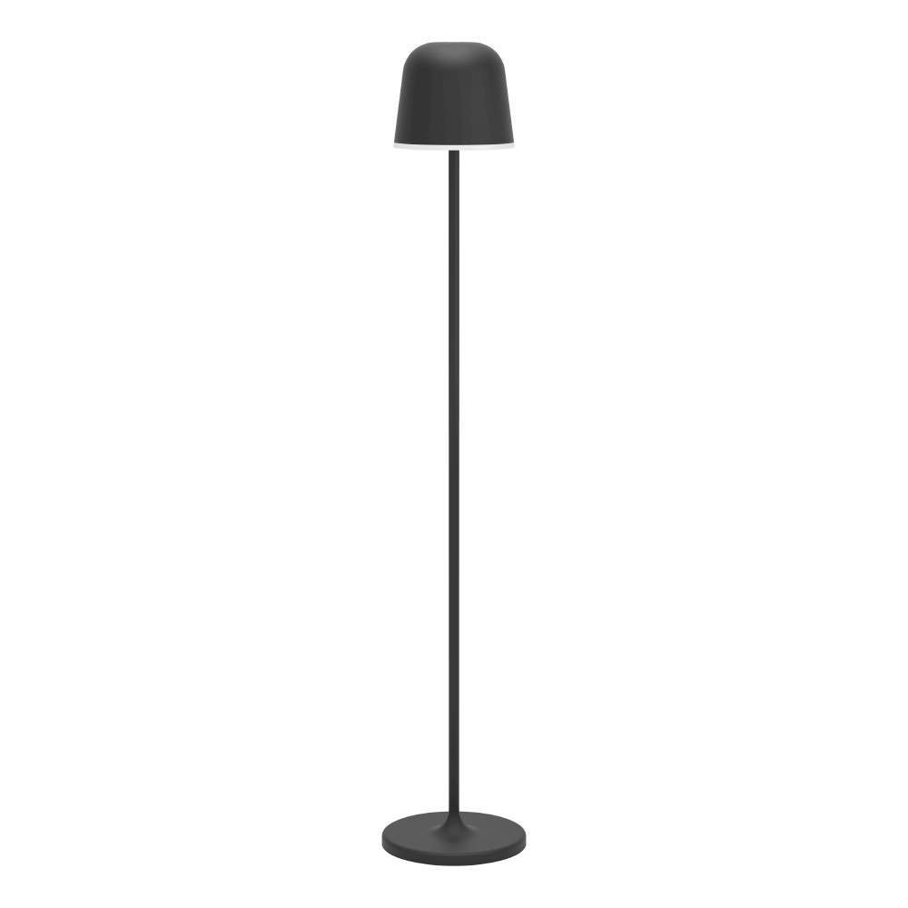 Eglo 901748 "MANNERA-L" 140 Cm Yüksekliğinde Usb Girişli Siyah Alüminyum, Çelik Dokunmatik Köşe Lambası Lambader