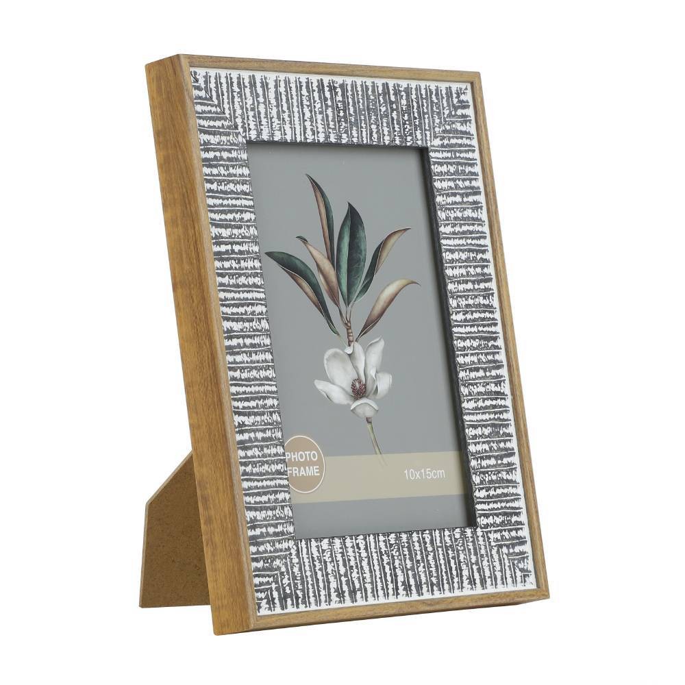 Eglo 423097 "TEMERLOH" 19,5 Cm Yüksekliğinde 14,5 Cm Uzunluğunda Plastik, Cam Mavi Resim Çerçevesi