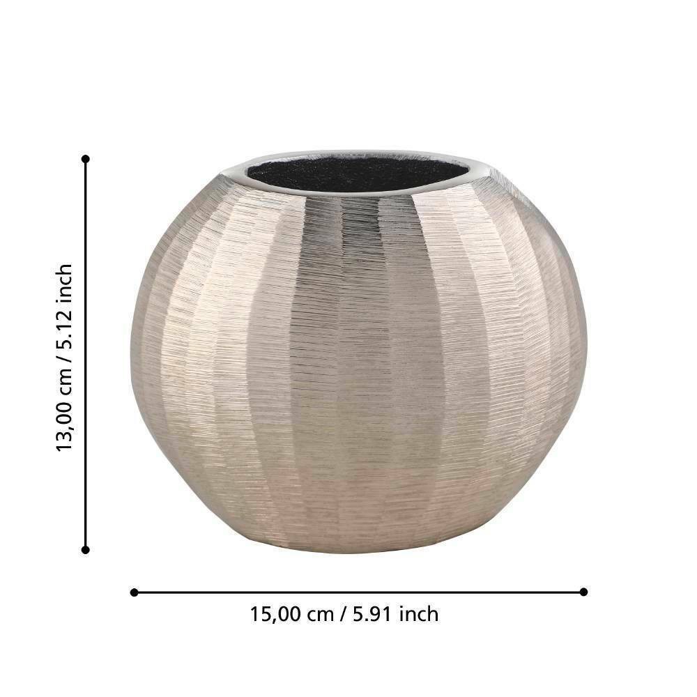 Eglo 421052 "ABUCAY" 13 Cm Yüksekliğinde Nikel Metal Vazo