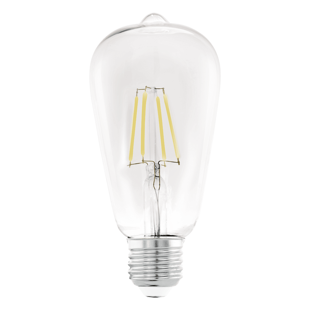 Eglo 110012 E27-Led-St64 Ampul 1X7W Şeffaf 2700K 806 Lümen