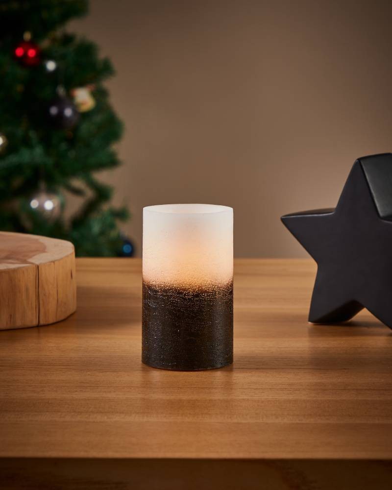 Eglo 422463 "AMBORIALA" 12,5 Cm Yüksekliğinde Led Mum Siyah Beyaz