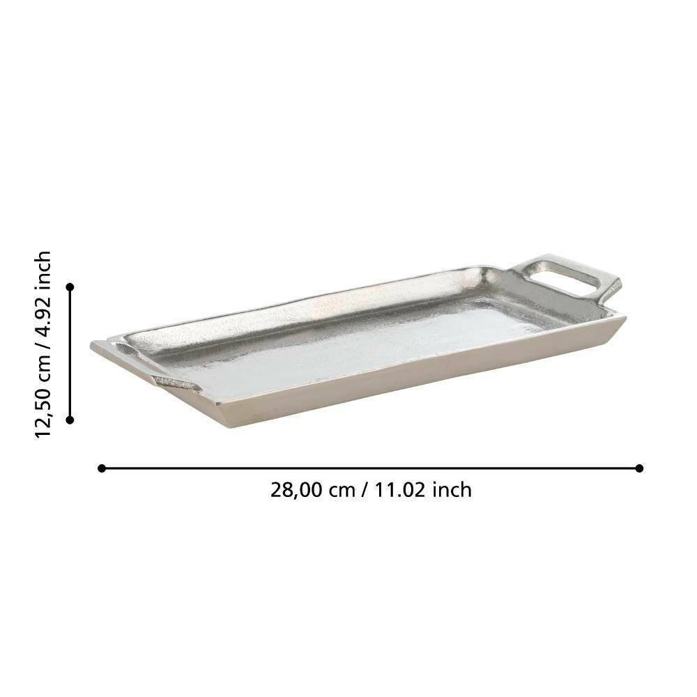 Eglo 427009 "SAVANT" 28,5 Cm Uzunluğunda Dekoratif Alüminyum Sunum Tepsisi
