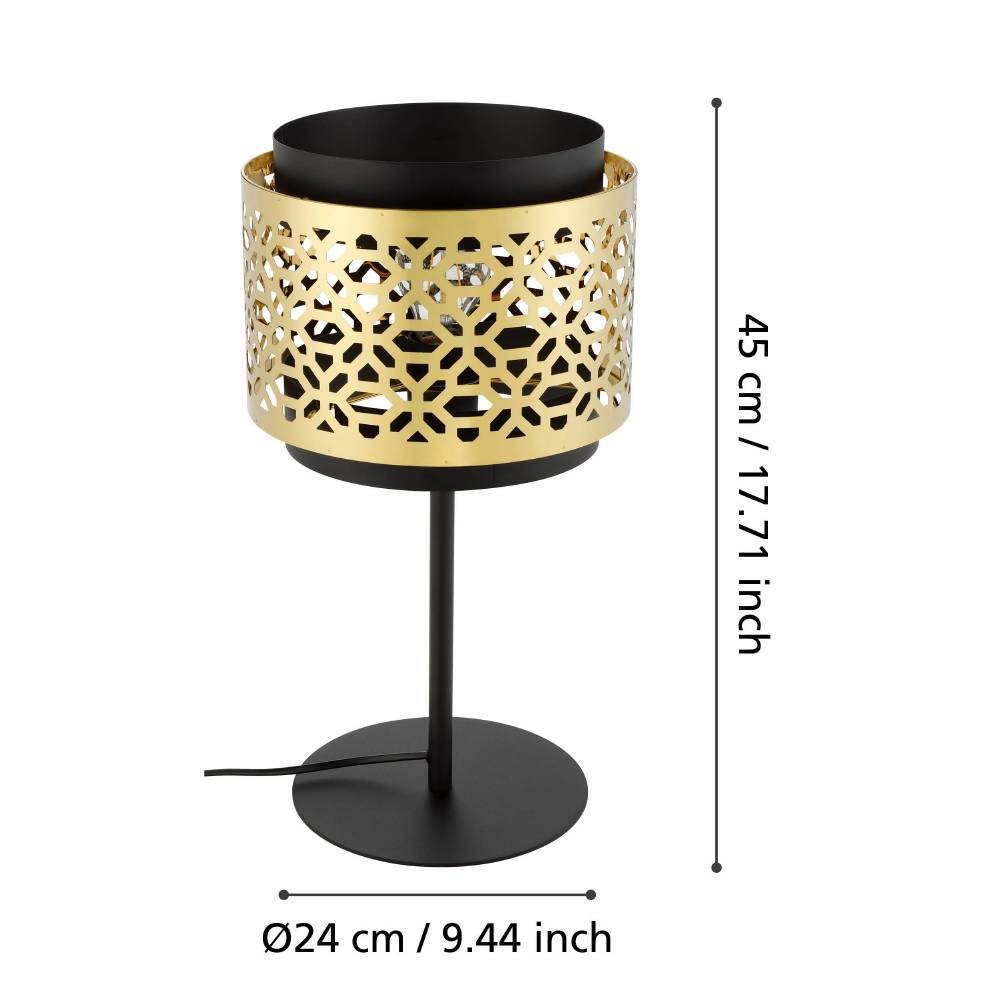 Eglo 43982 "SANDBACH" 45 Cm Yüksekliğinde Çelik Masa Lambası