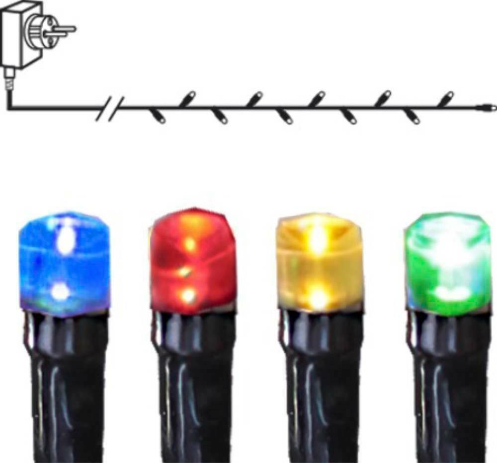 Eglo 410713 "SERIE LED" 160 Ledli Dekoratif Aydınlatma Siyah Plastik Renkli Işık 1600Cm Uzunluğunda