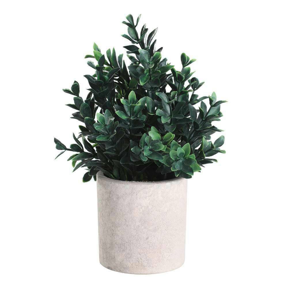 Eglo 428028 "CHITOSE" 23 Cm Yüksekliğinde Plastik Kahveengi, Yeşil Saksıda Yapay Çiçek